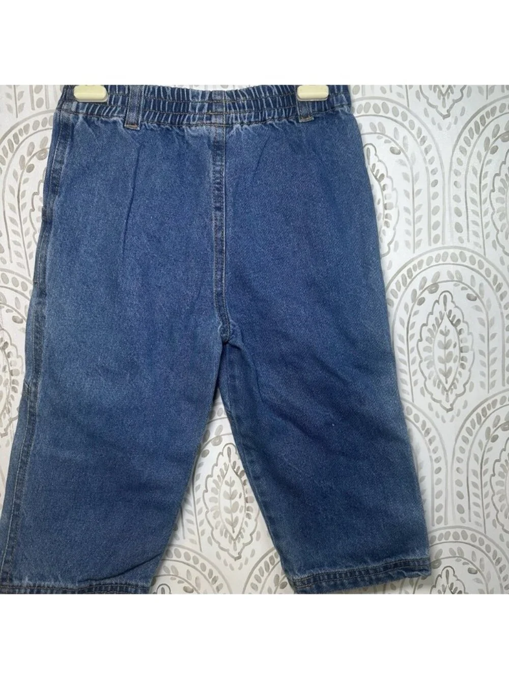 Vintage Disney Winnie the Pooh Toddler Jeans Pooh's Fishing Lure Patch 24 Months
